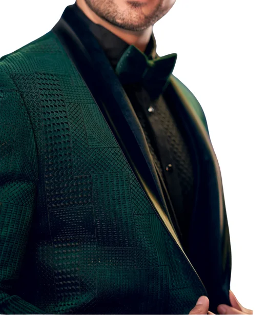Deep Green Shimmering Tuxedo