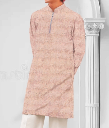 Blush Pink Embroidered Kurta